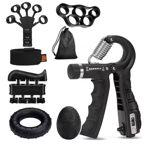 Ajustable 5–60 kg Hand Gripper | Entrenador de Mano y Muñeca para Fuerza de antebrazo