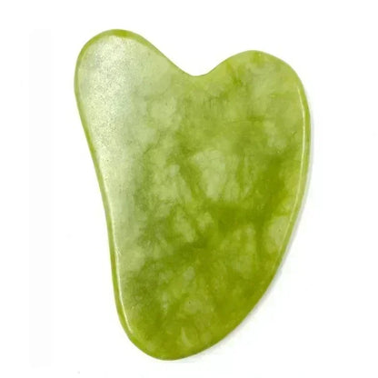 Rodillo Facial de Jade + Gua Sha | Piedra Natural para Masaje, Lifting y Cuidado del Rostro y Cuello