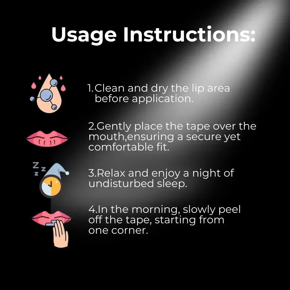 Cinta Adhesiva para Sueño 30/60/90 Piezas – Mantén la Boca Cerrada y Mejora la Respiración